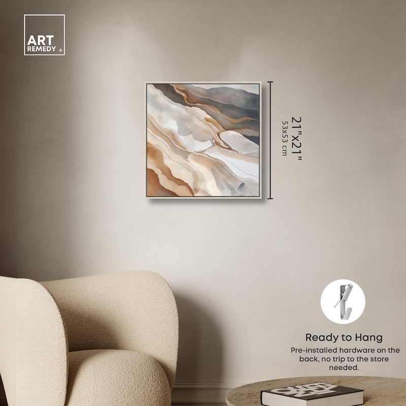 Earthen Flow Canvas by Art Remedy