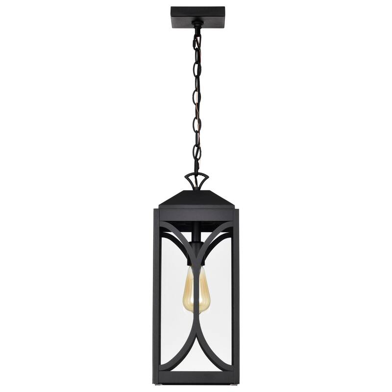 Oaklyn 1 Light Hanging Lantern Matte Black with Clear Glass