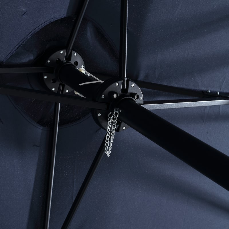 Discontinued Chichoice 14.8 Ft Double Sided Outdoor Umbrella with Crank