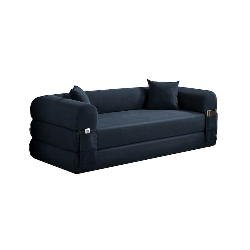3-in-1 Convertible Sleeper Sofa with Pillows & Storage