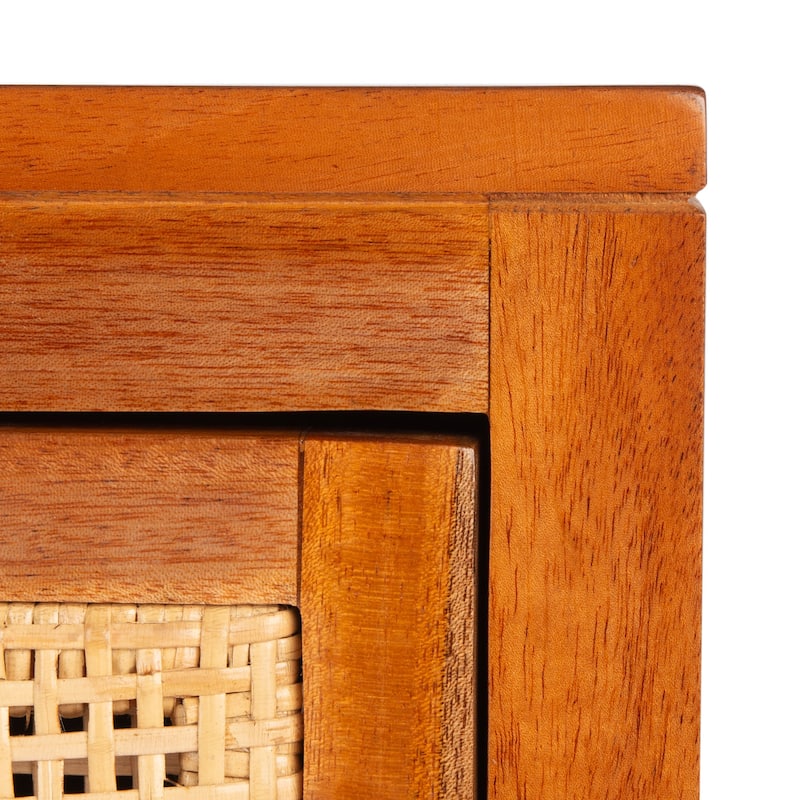 SAFAVIEH Zhane Coastal 1-Drawer 1-Door Nightstand