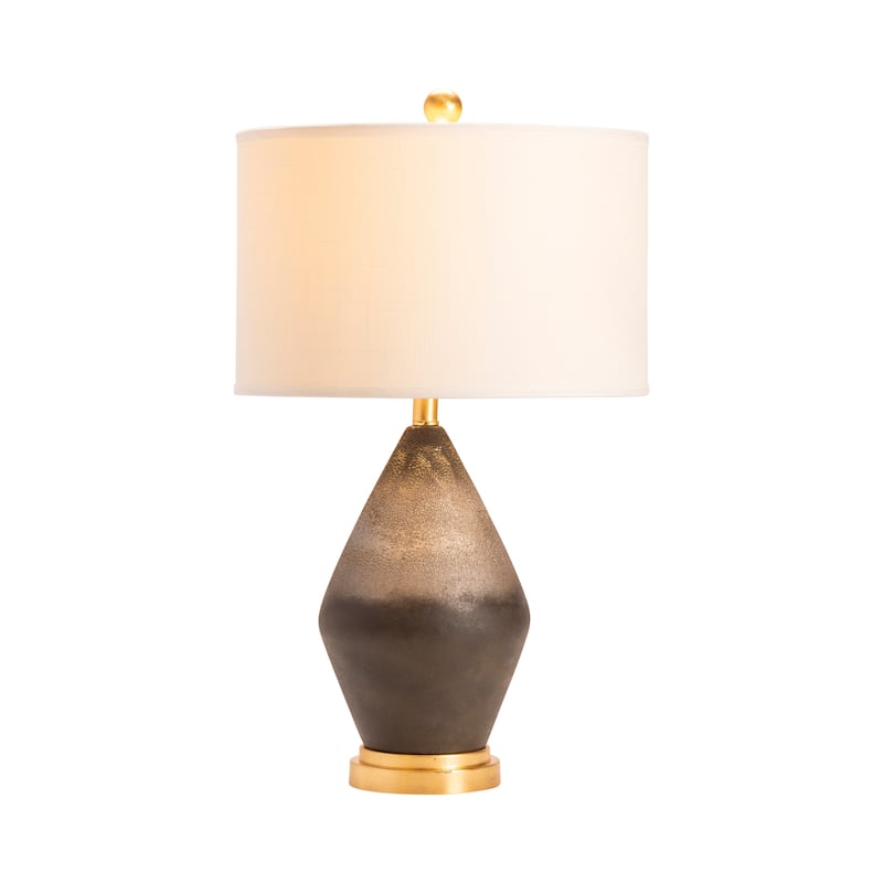 Tange 28" Black Stone Table Lamp - 28'' H x 16'' W x 16'' D