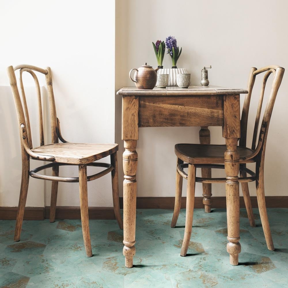 Merola Tile Zinc Hex Green 9-7/8" x 11-1/4" Porcelain Floor and Wall Tile