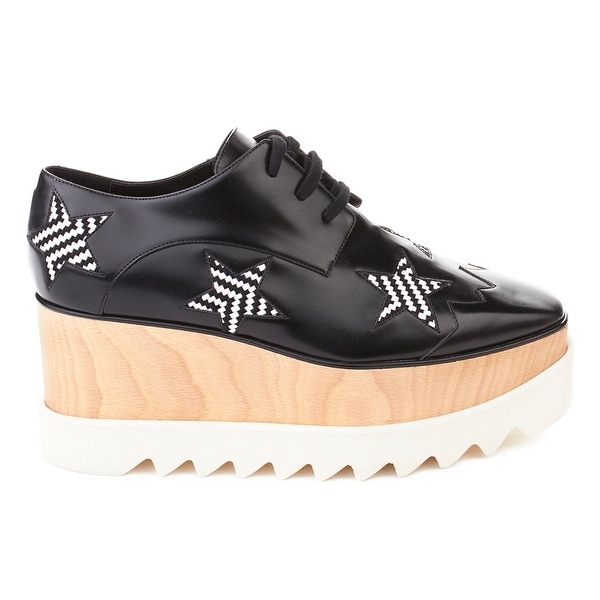 Mens Freddy 1970s Platform 3 Heel Black /& White Shoes