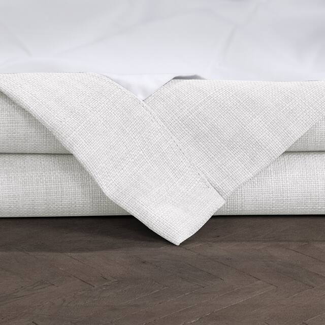 Exclusive Fabrics Italian Faux Linen Curtain (1 Panel)