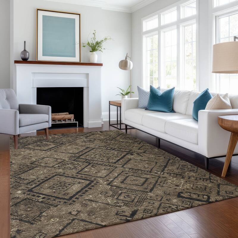 Machine Washable Indoor/ Outdoor Global Andes Chantille Rug