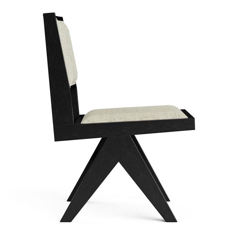 Furniture of America Evrena Modern 5-Piece Black Wood Dining Table Set