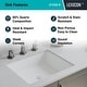 preview thumbnail 5 of 4, Lexicon Platinum V330 Quartz Composite Rectangle Vanity Sink - Galaxy White