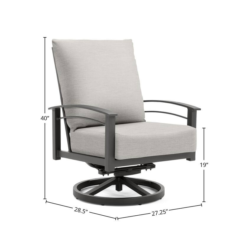 Stanford Cushion High Back Sunbrella Swivel Rocker Lounge Chair