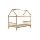 preview thumbnail 35 of 44, Twin Size Solid Wood House Frame Platform Bed, with Headboard and Footboard, with Underbed Storage Space, Minimalist Kids Bed