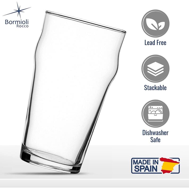 Bormioli Rocco Nonix Set Of 4 Beer Glasses - 19.75 Oz