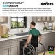 preview thumbnail 34 of 137, KRAUS Kore Workstation Drop-In Stainless Steel Kitchen Sink