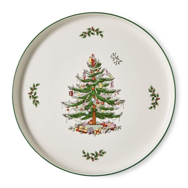 slide 2 of 7, Spode Christmas Tree Lazy Susan - 13" D x 1" H 1 Piece - 13" D x 1" H - Multicolored