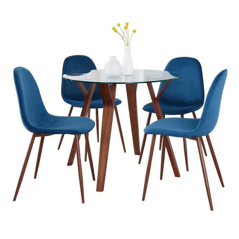 Carson Carrington Sala Stone 5-Piece Round Dining Set