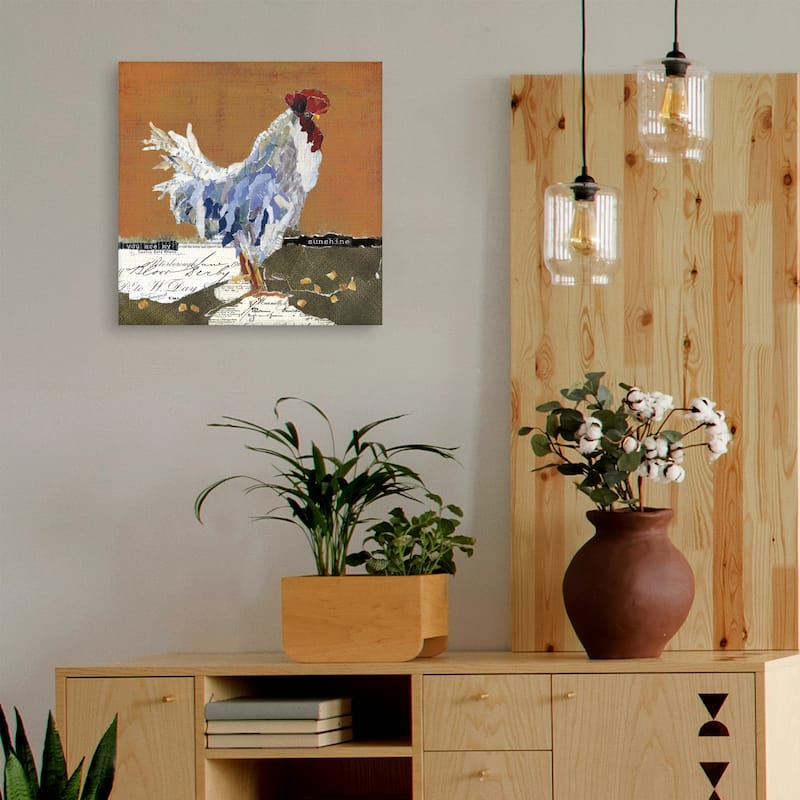 Country Rooster I by Carol Robinson Canvas Art Print