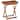 Gymax Patio Solid Wood Tray Table w/ Removable Top Rectangular TV Tray