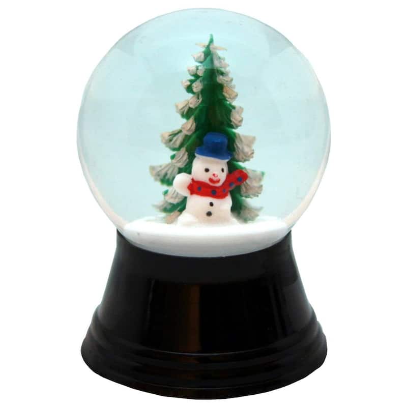 2.5" Perzy Snowman with Tree Christmas Snow Globe