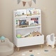 preview thumbnail 3 of 14, Kids' Bookshelf Book Organizer with Toy Storage Bin