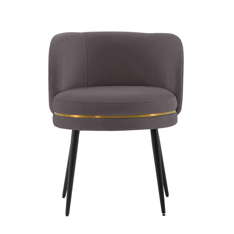 Manhattan Comfort Modern Kaya Pleated Velvet Dining Chair