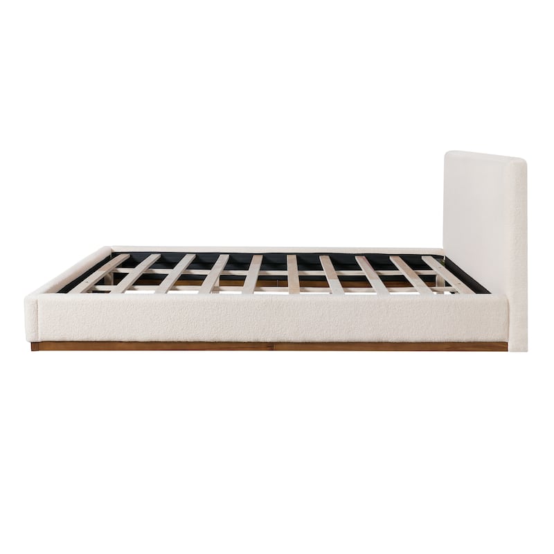 Christopher Knight Home - Colette Boucle Upholstered Bed with Headboard