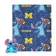 preview thumbnail 12 of 71, NCAA Enroll Stitch Hugger Pillow & Silk Touch Throw Blanket Set 40x50 inches - University of Michigan