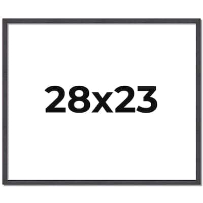 28x23 Frame Brown Solid Wood Picture Frame - Complete Modern Photo