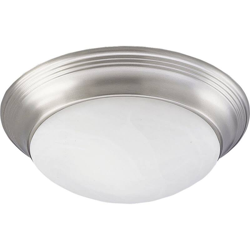 Bellevue Ava Flush Mount Bowl Ceiling Fixture - Brushed Nickel
