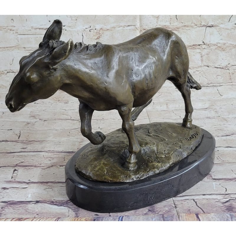 Vienna Austrian Cold Painted Bronze Animals Donkey Hot Cast Sculpture Figurine