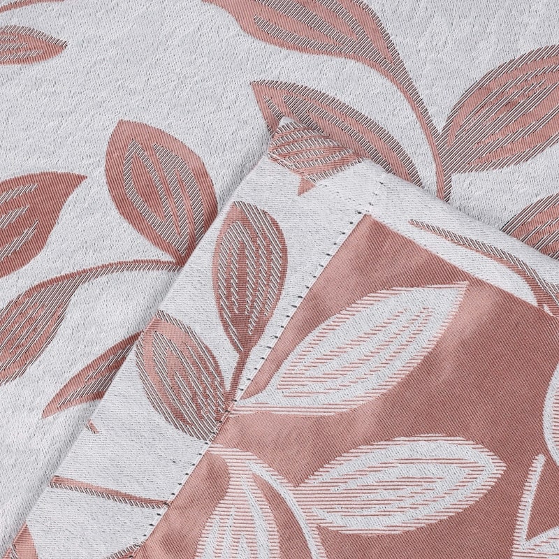 Superior Leaves Machine Washable Room Darkening Grommet With Ties Blackout Curtains, Set of 2