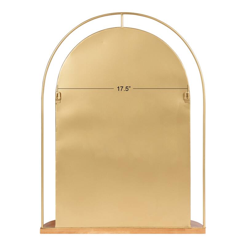 Kate and Laurel Reverie Framed Wall Mirror with Shelf - 23x30