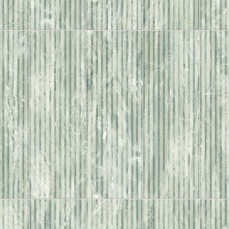 Merola Tile Marbilia Fluted Travertino Jungle 15-3/4" x 47-1/4" Porcelain Wall Tile