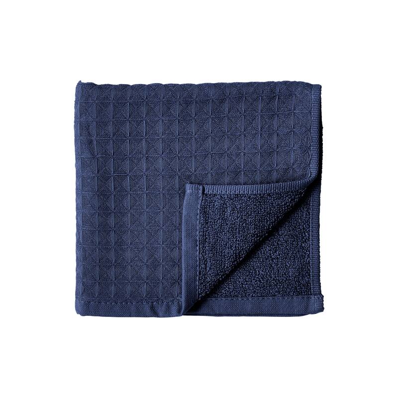 Uchino Waffle Twist Washcloth - Indigo