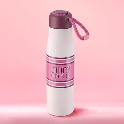 Juicy Couture Luxe Loop Hydration Stainless Steel Tumbler With Woven Loop Handle