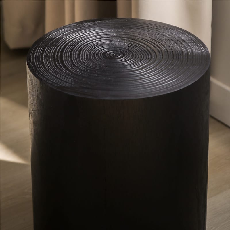 Set of 3, Rounded Wood Coffee Tables