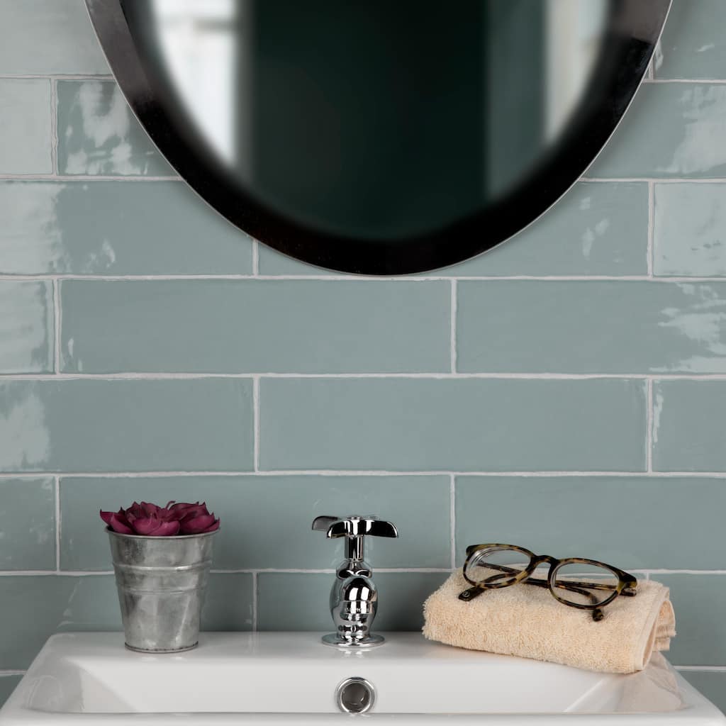 Merola Tile Chester Acqua 3" x 12" Ceramic Wall Tile