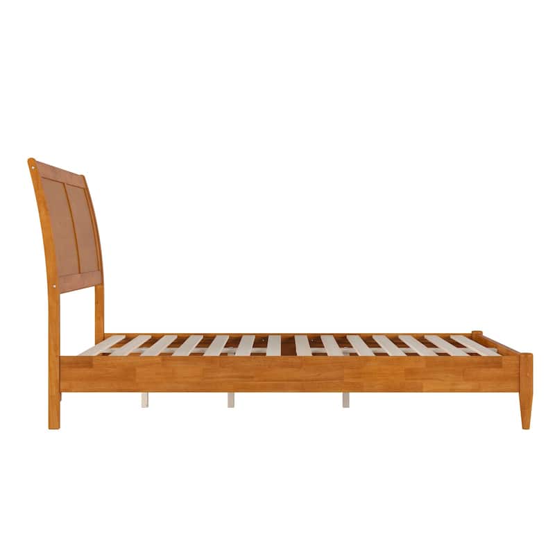 Solid Wood Sleigh Bed - Low Profile Platform Bed Frame - Twin Twin XL Full Queen King