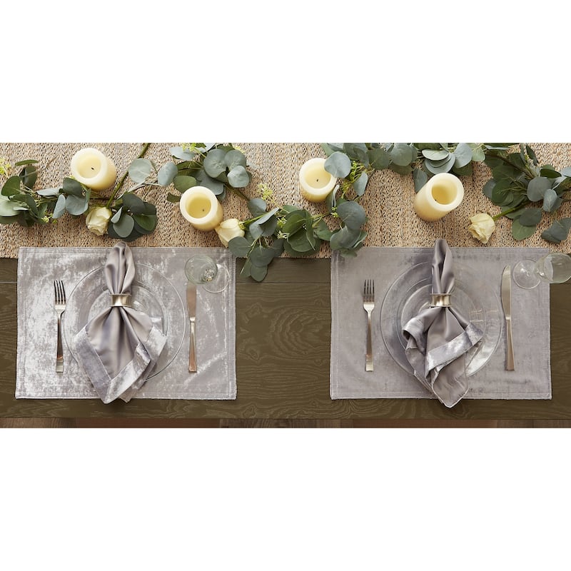 DII Cream Velvet Placemat (Set of 4)
