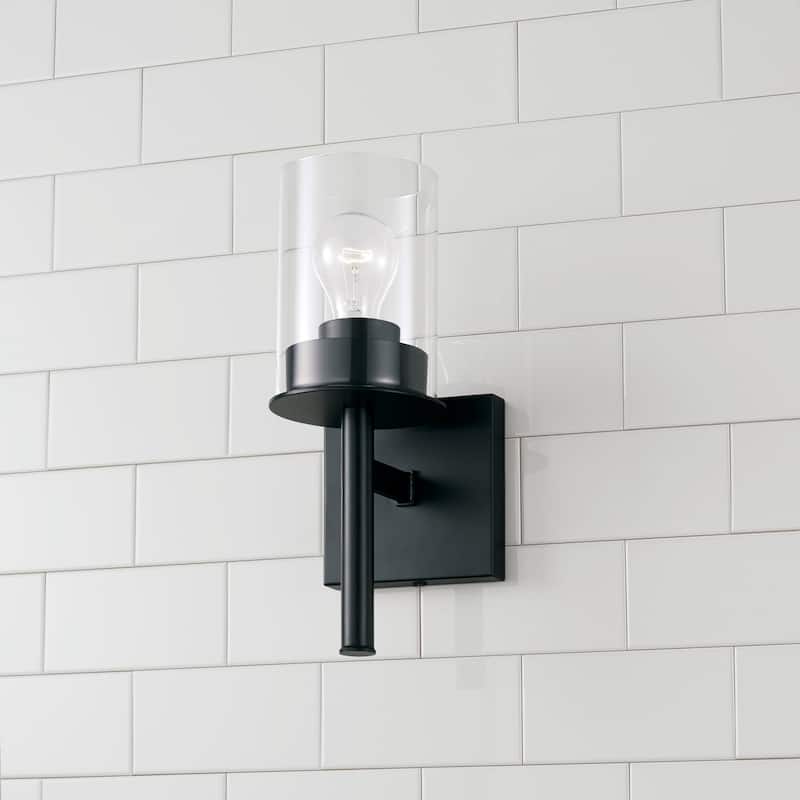 Mason 1-light Wall Sconce w/ Clear Glass