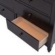 preview thumbnail 9 of 7, Espresso Full Wooden Loft Bed with Drawers, Desk, Shelves, Guardrails, Reversible Ladder