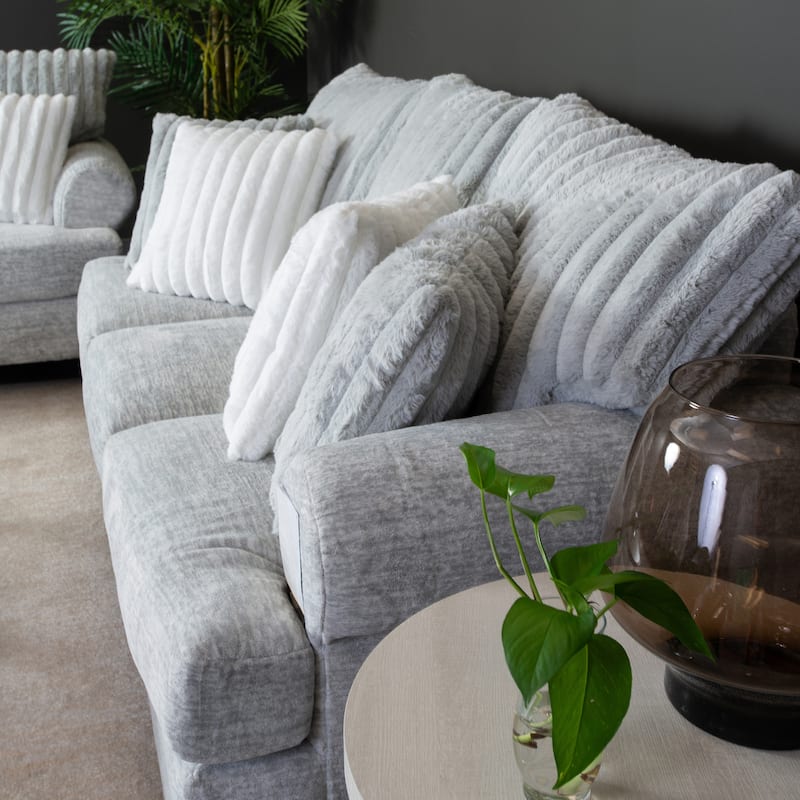 Roundhill Furniture Oasis Transitional Stationary Sofa, Galactic Oyster