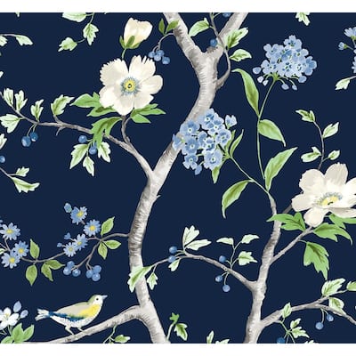 Luxe Haven Floral Trail Peel and Stick Wallpaper