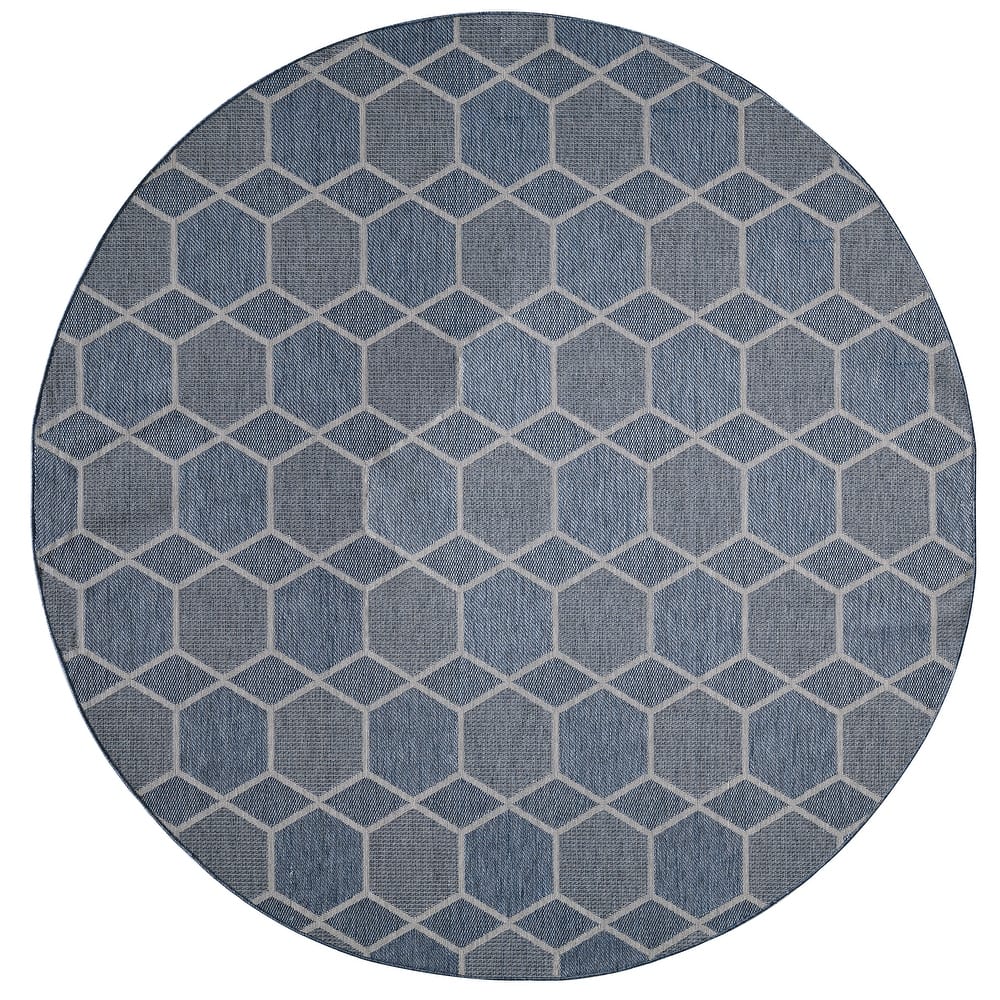 Domani Speak Geomatric Honeycomb Indoor / Outdoor Area Rug