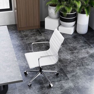 LuxMod Adjustable Swiveling Goldtone Office Chair