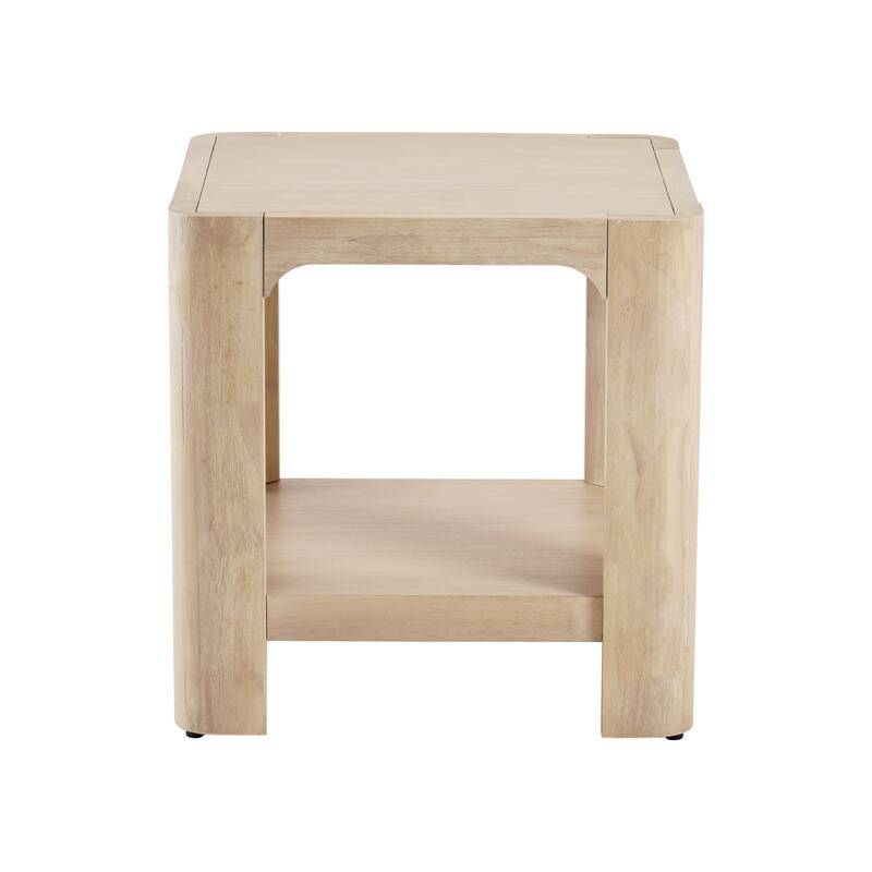 NPD Furniture Trevin Side Table with Open Shelf