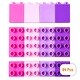 preview thumbnail 1 of 4, Strictly Briks Large Building Blocks for Kids, Pink, Magenta, Lavender, Purple, 84 Pieces, Compatible with Major Brands Multi