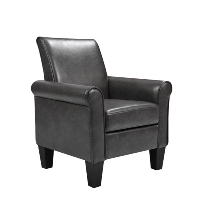 PU leather Accent Armchair Sofa Chair - Grey