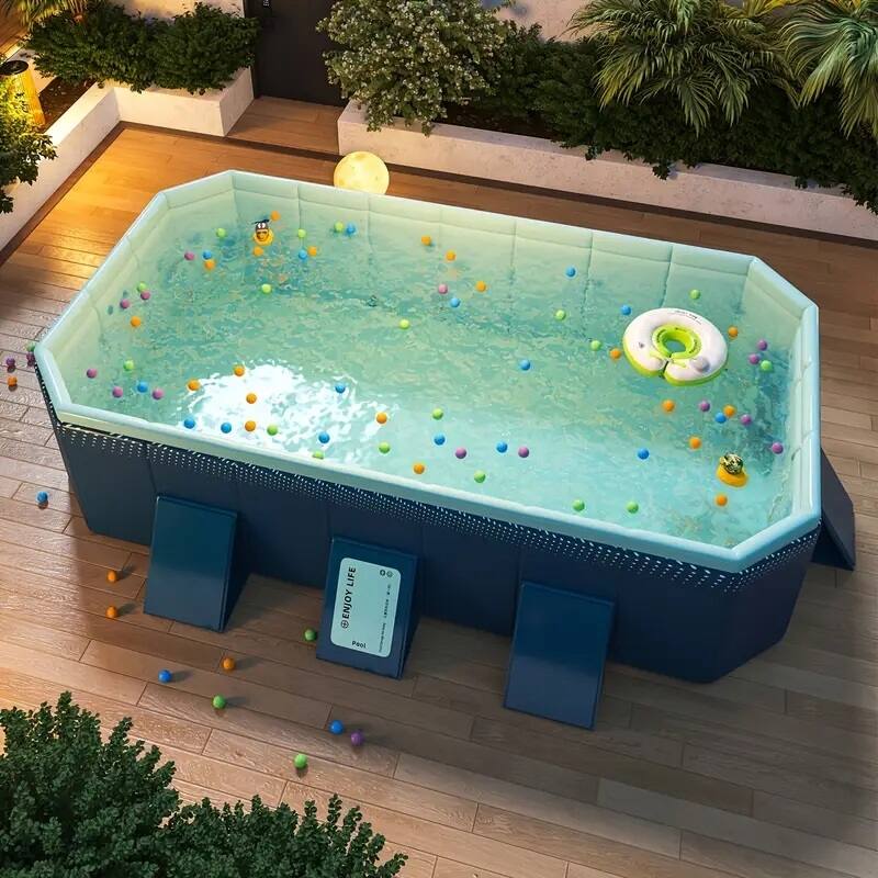 2.6PVC inflatable folding swimming pool