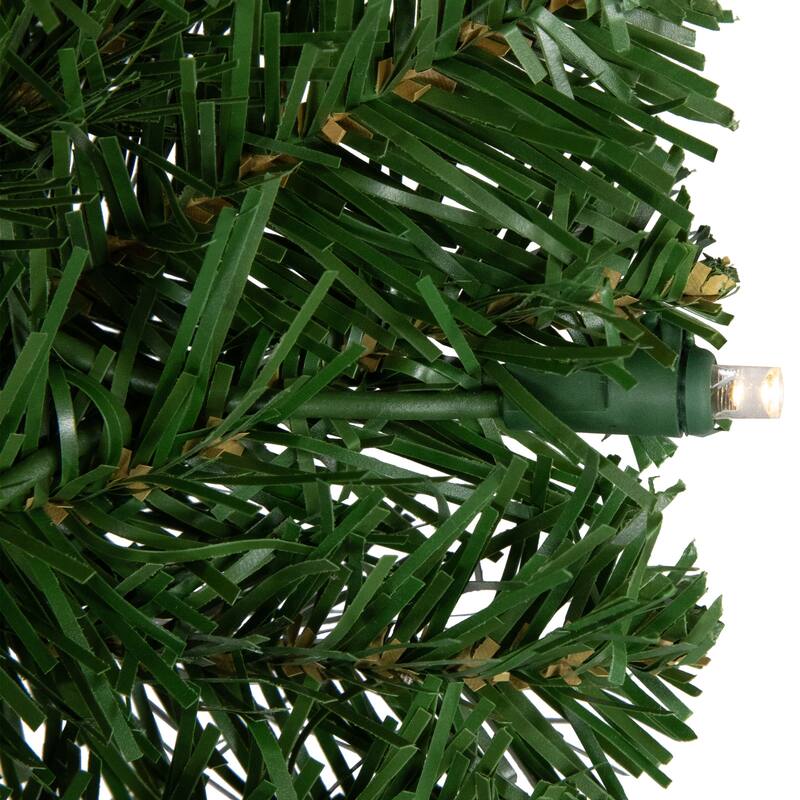 6' Pre-Lit Artificial Pine Cactus Christmas Tree, Warm Clear LED Lights
