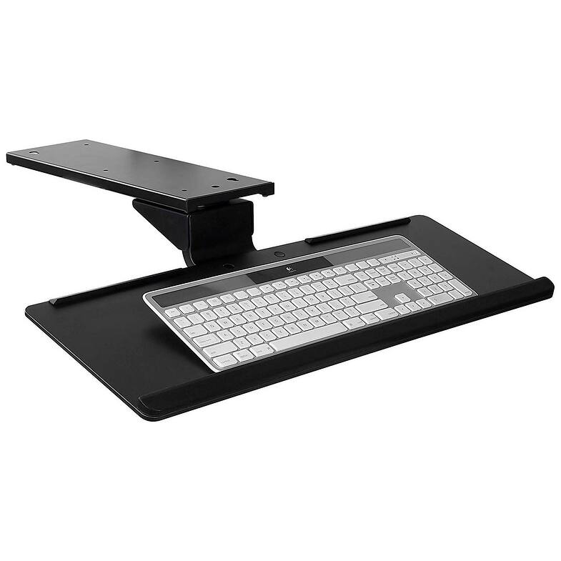 Mount-It! Adjustable Keyboard and Mouse Drawer Platform With Ergonomic Wrist Rest Pad - MI-7138