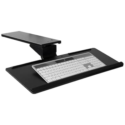 Mount-It! Adjustable Keyboard and Mouse Drawer Platform With Ergonomic Wrist Rest Pad - MI-7138
